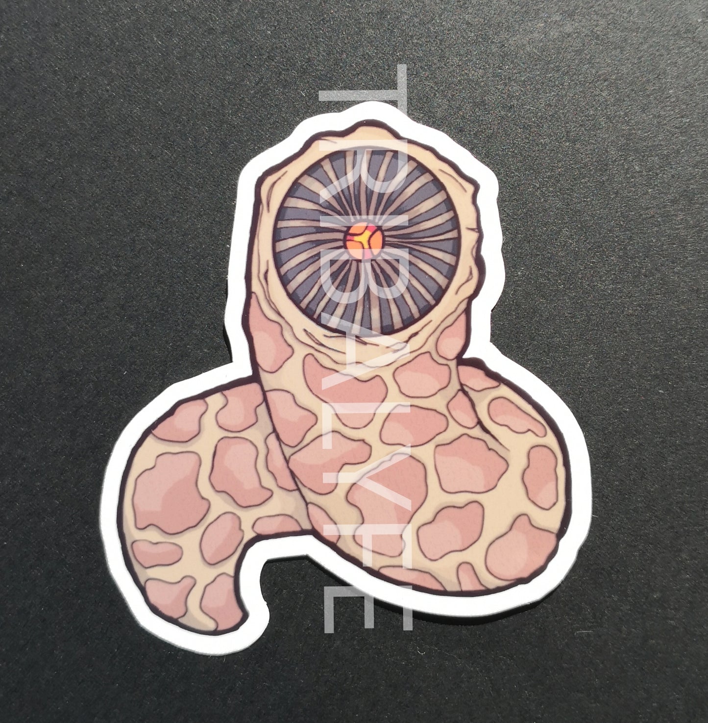 Great Sandworm Shai-Hulud Dark Edition Vinyl Sticker - Dune Chibi / Anime Art