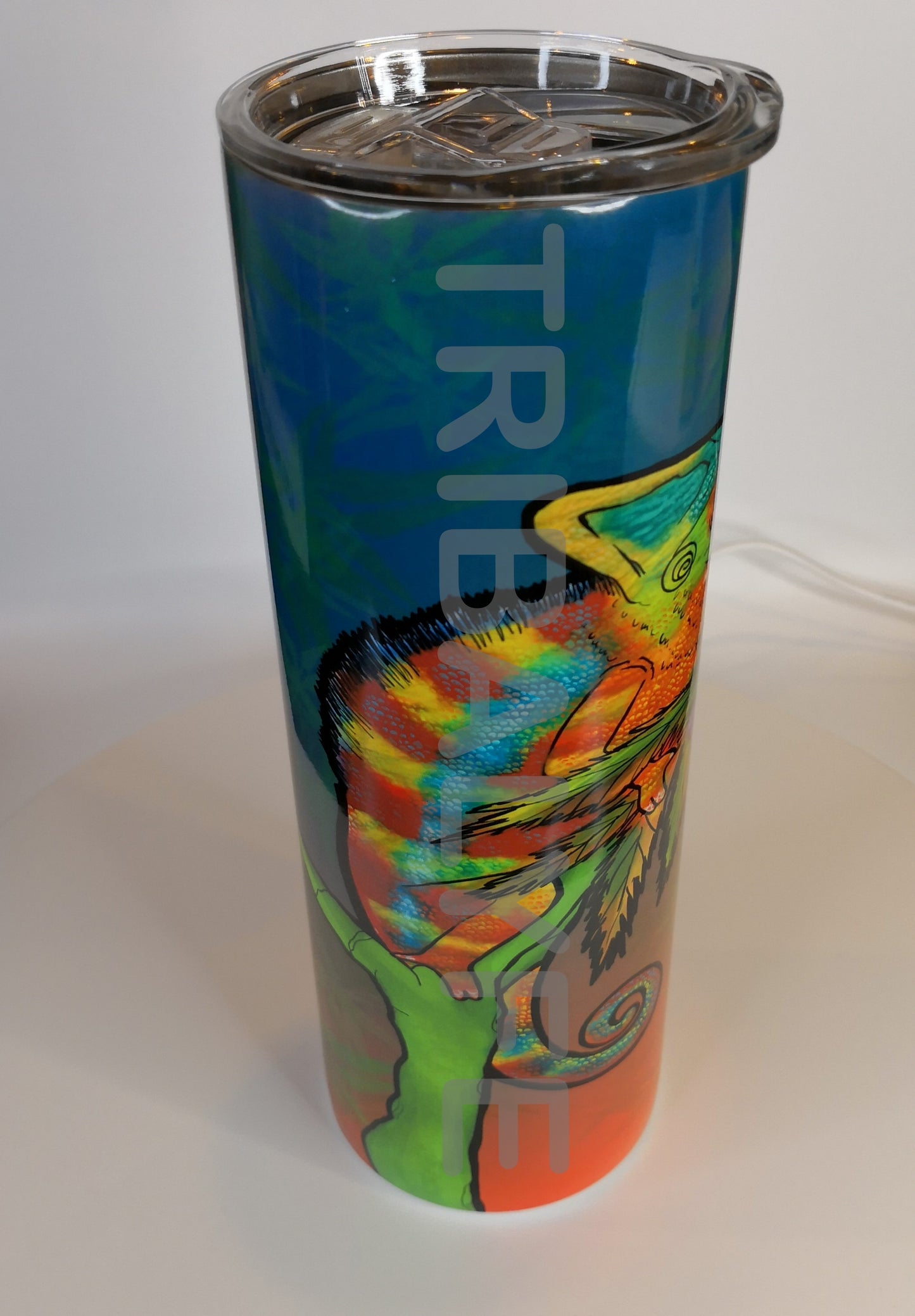 Trippy Collection: Ganja Chameleon - Stainless Steel Skinny Tumblers