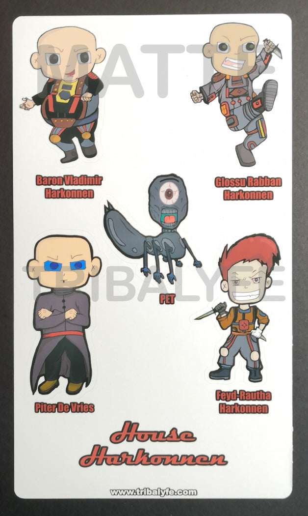 Complete Matte Collection Vinyl Sticker Sheet - Dune Chibi / Anime Art