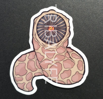 Great Sandworm Shai-Hulud Dark Edition Vinyl Sticker - Dune Chibi / Anime Art