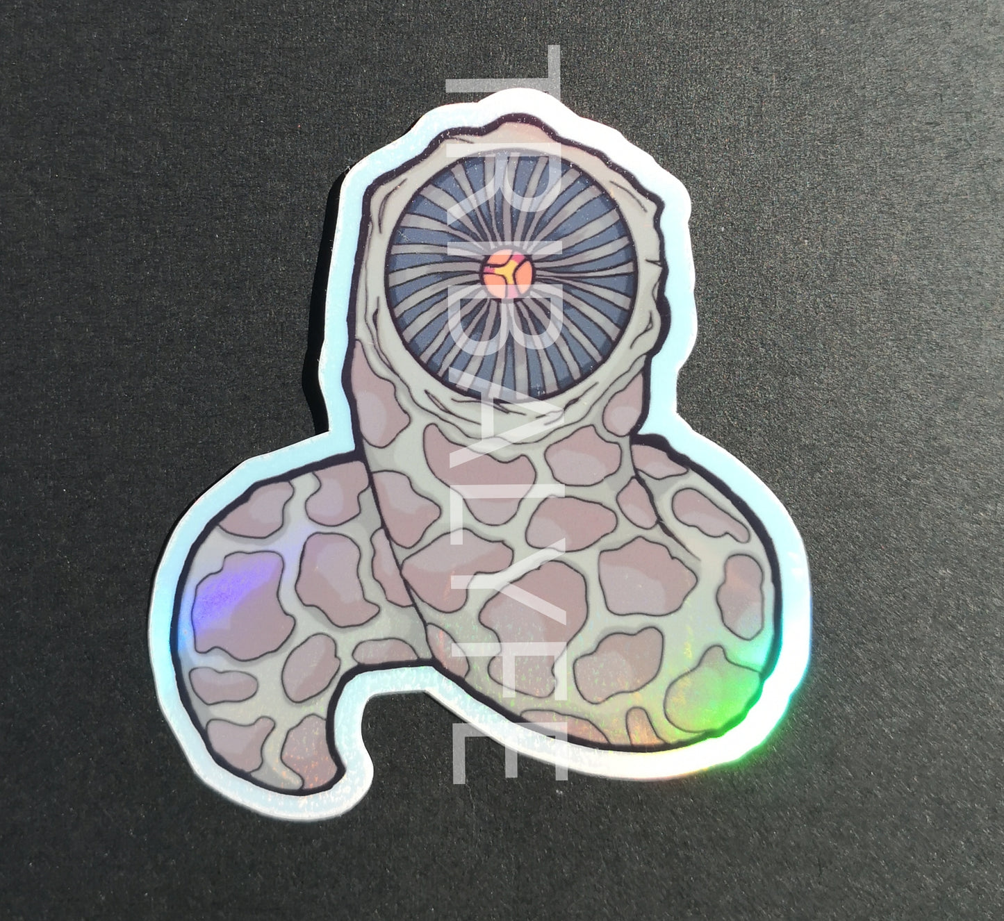 Great Sandworm Shai-Hulud Dark Edition Vinyl Sticker - Dune Chibi / Anime Art
