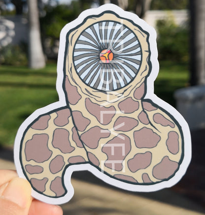 Great Sandworm Shai-Hulud Vinyl Sticker - Dune Chibi / Anime Art