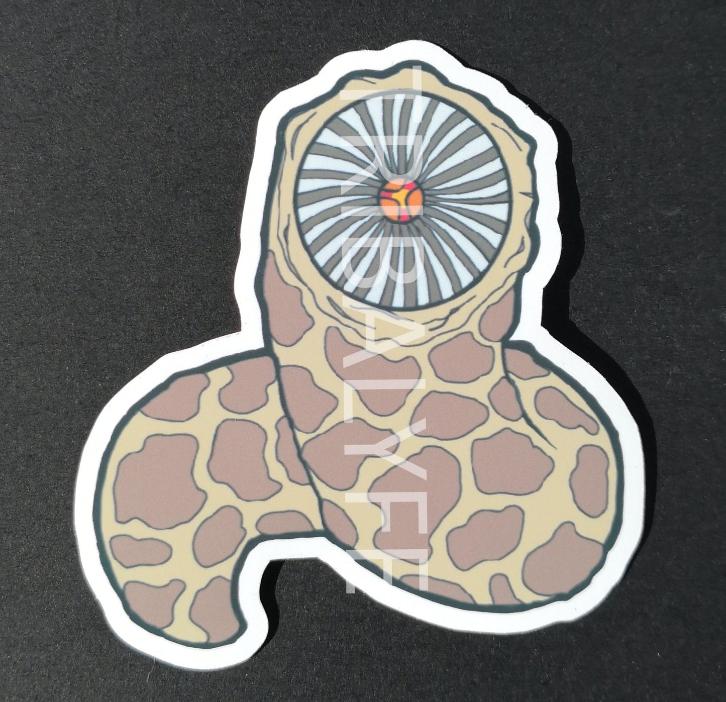 Great Sandworm Shai-Hulud Vinyl Sticker - Dune Chibi / Anime Art
