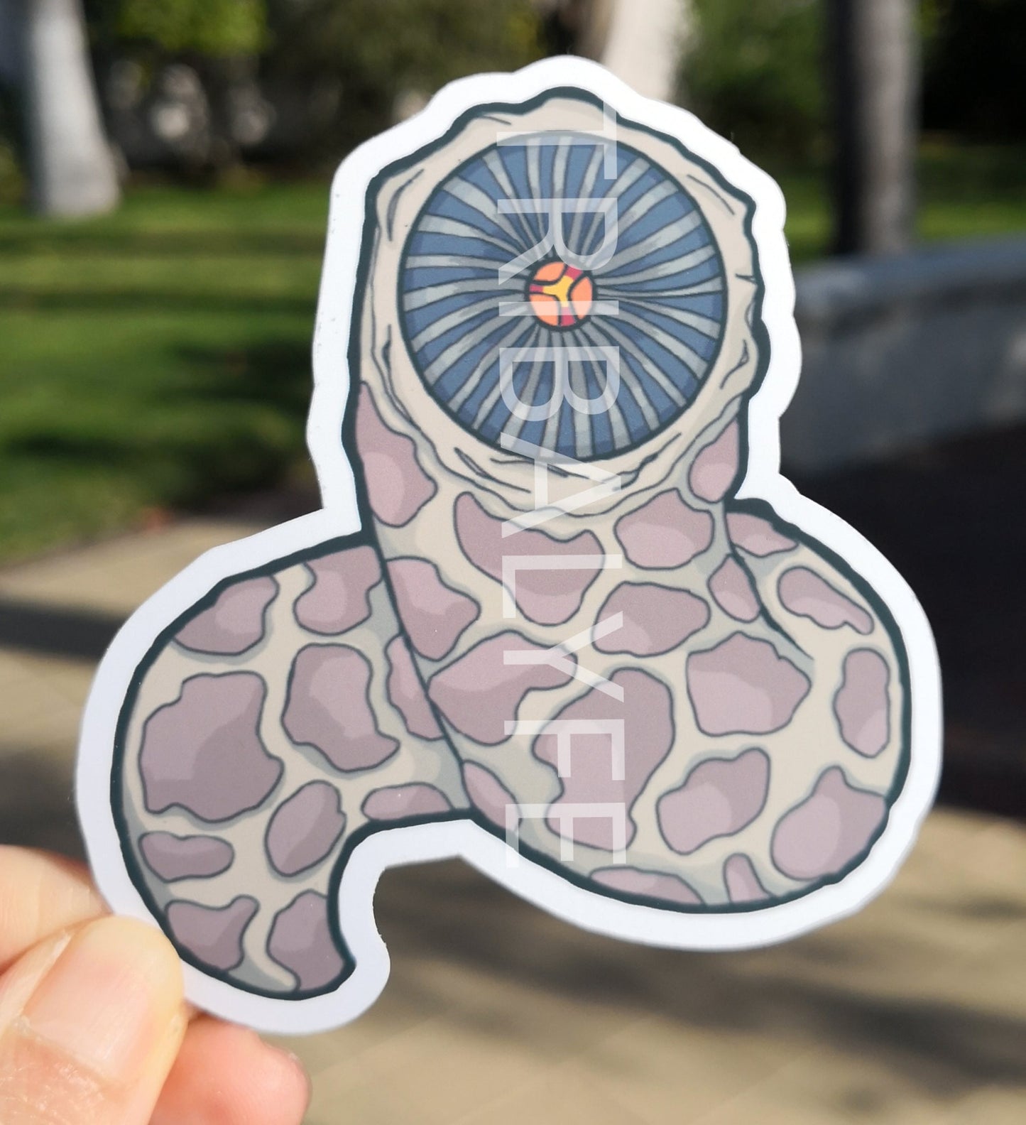 Great Sandworm Shai-Hulud Dark Edition Vinyl Sticker - Dune Chibi / Anime Art