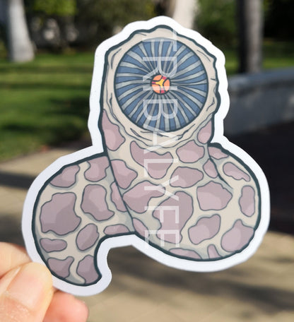 Great Sandworm Shai-Hulud Dark Edition Vinyl Sticker - Dune Chibi / Anime Art