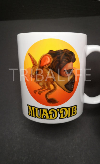 Frank Herbert's Dune Ceramic Mug Featuring Paul "Muad'Dib" Atreides & The Desert Mouse
