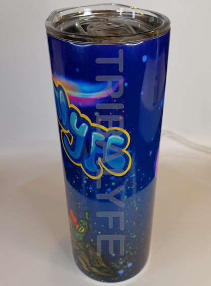 Trippy Collection: Ganja Caterpillar - Stainless Steel Skinny Tumblers