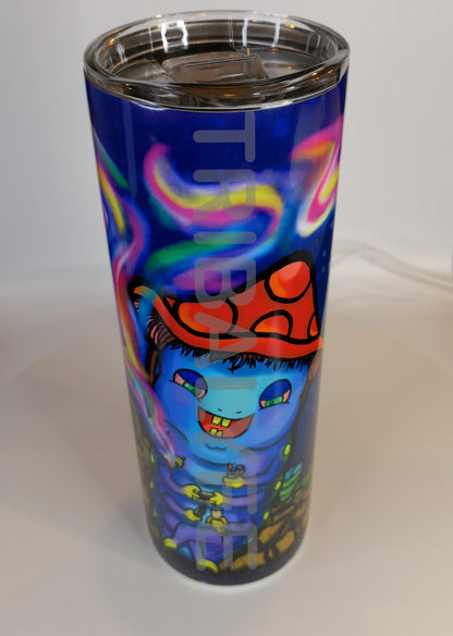Trippy Collection: Ganja Caterpillar - Stainless Steel Skinny Tumblers
