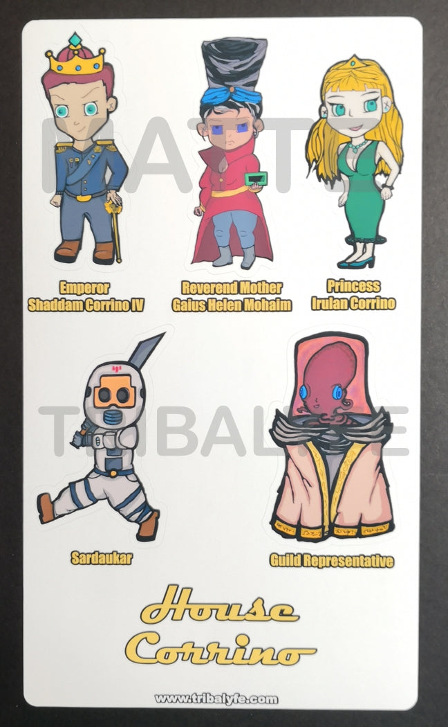Complete Matte Collection Vinyl Sticker Sheet - Dune Chibi / Anime Art